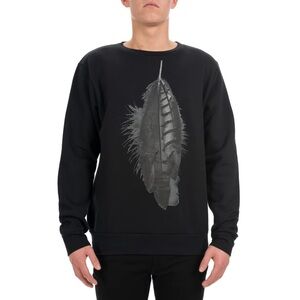 MARCELO BURLON Men’s Feather Sweatshirt 100% Cotton, Retail $280